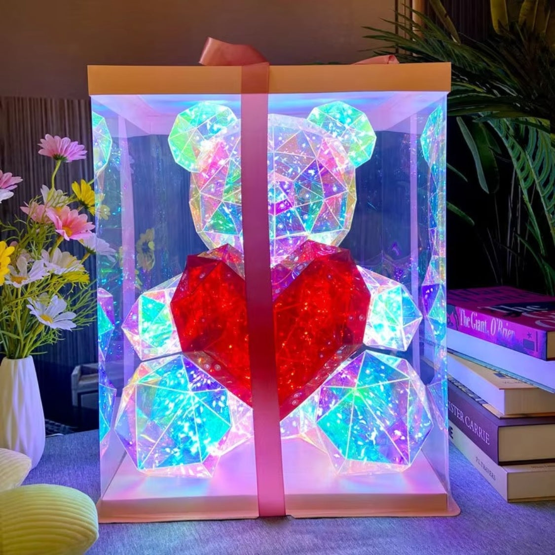 30cm LED Rose Teddy Bear