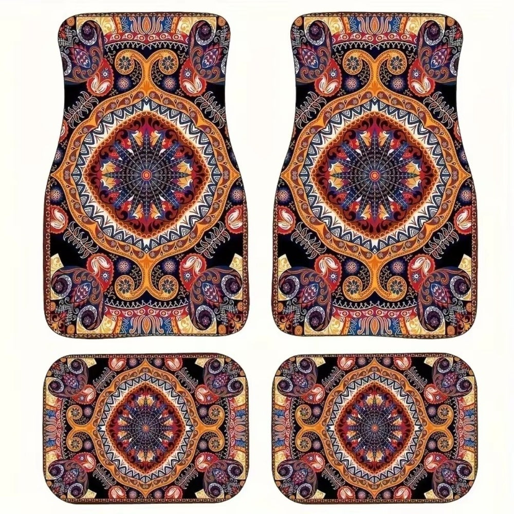 4 Piece Bohemian Car Mats