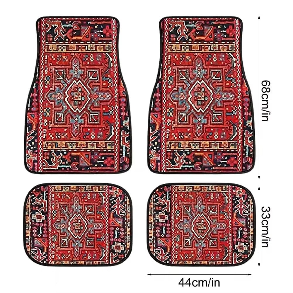 4 Piece Bohemian Car Mats