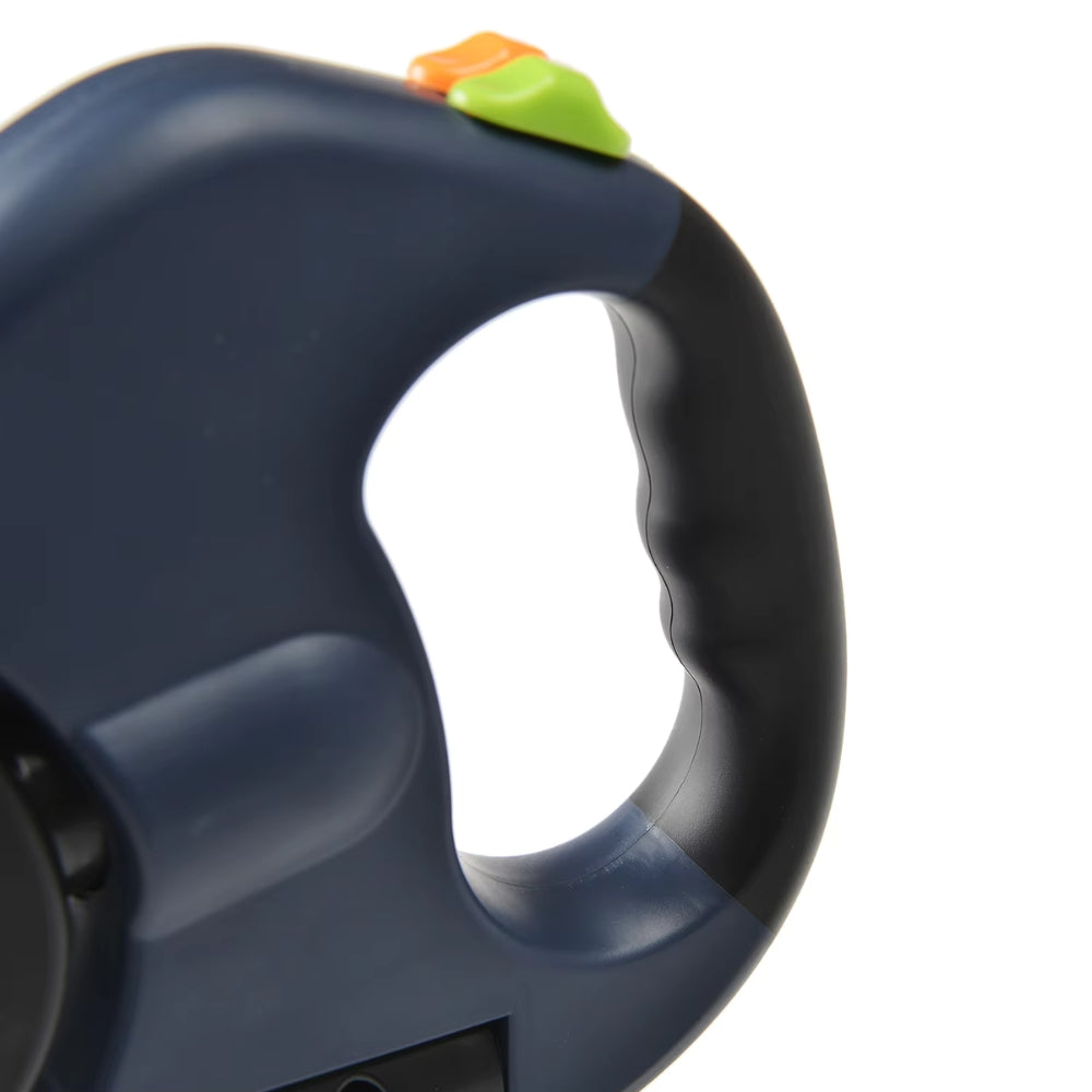 Retractable Dual Dog Leash with LED Light and Independent Braking