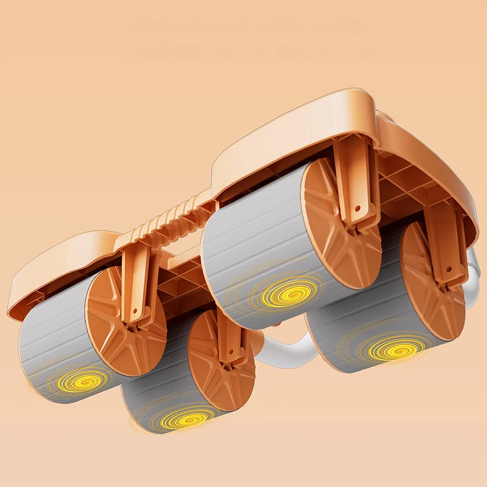 Automatic Rebound Abdominal Wheel Roller with Elbow Support and Phone Holder