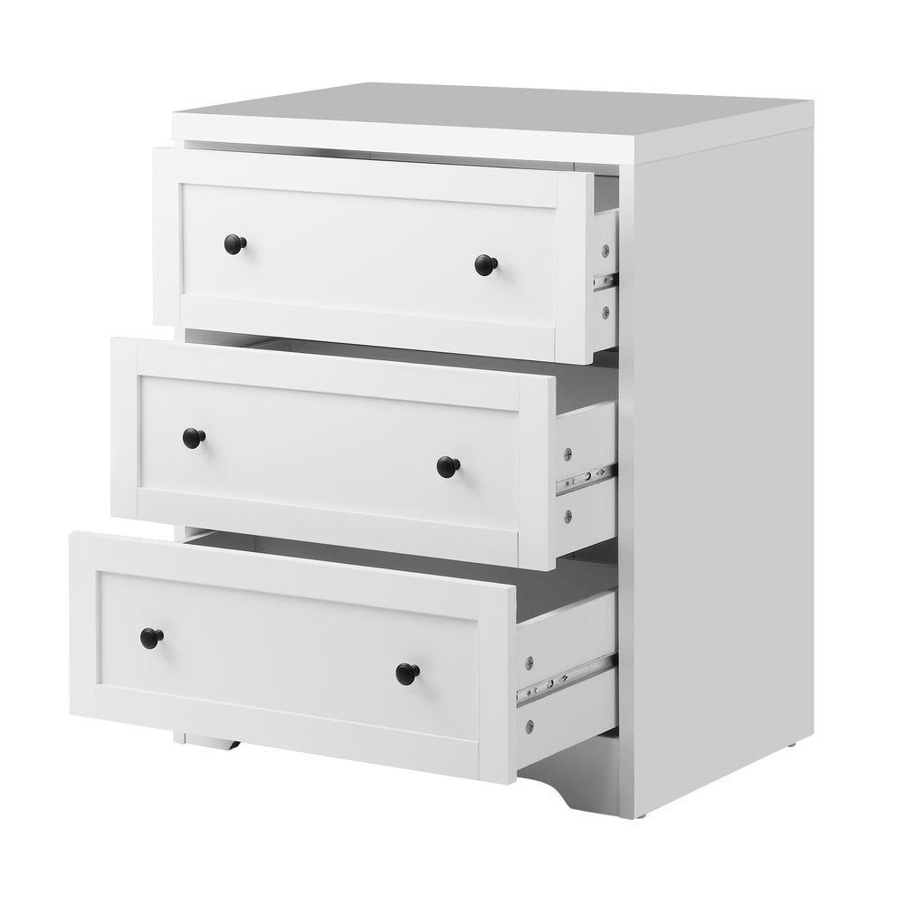 3 Chest of Drawers Hamptons Furniture White