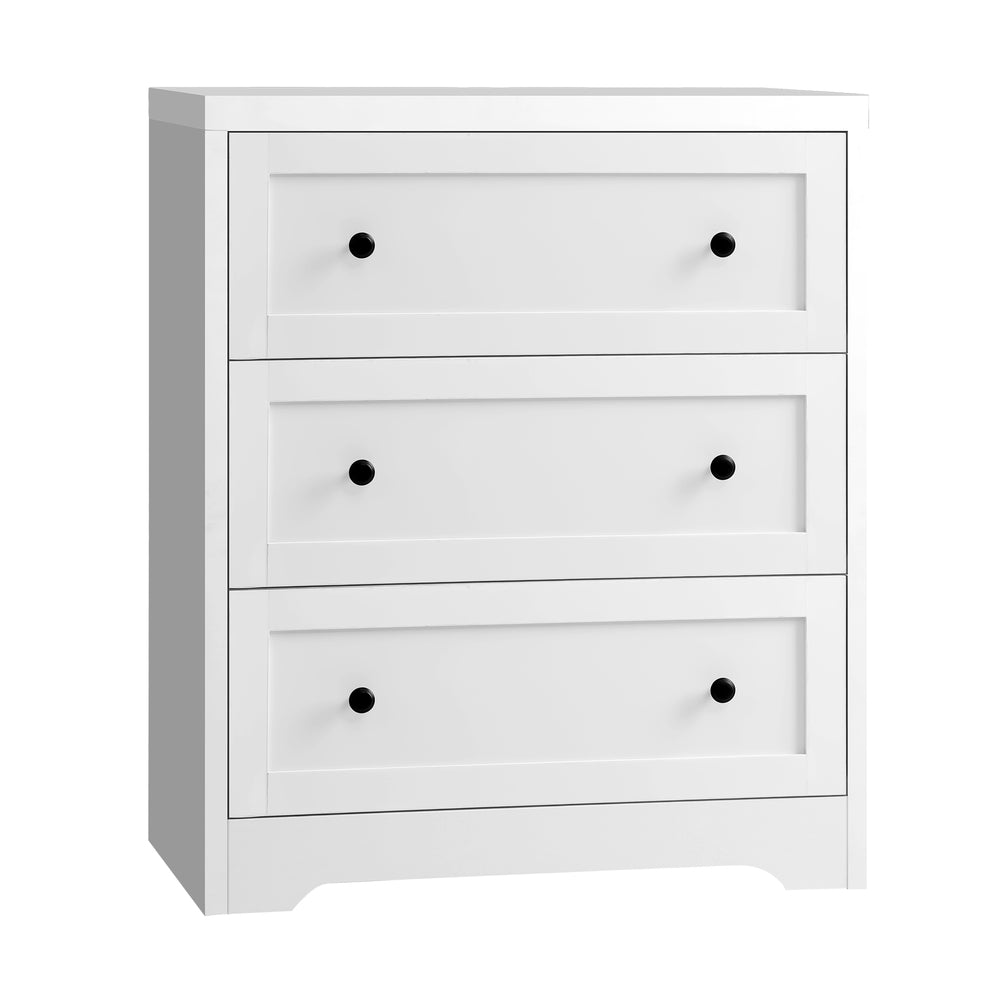 3 Chest of Drawers Hamptons Furniture White
