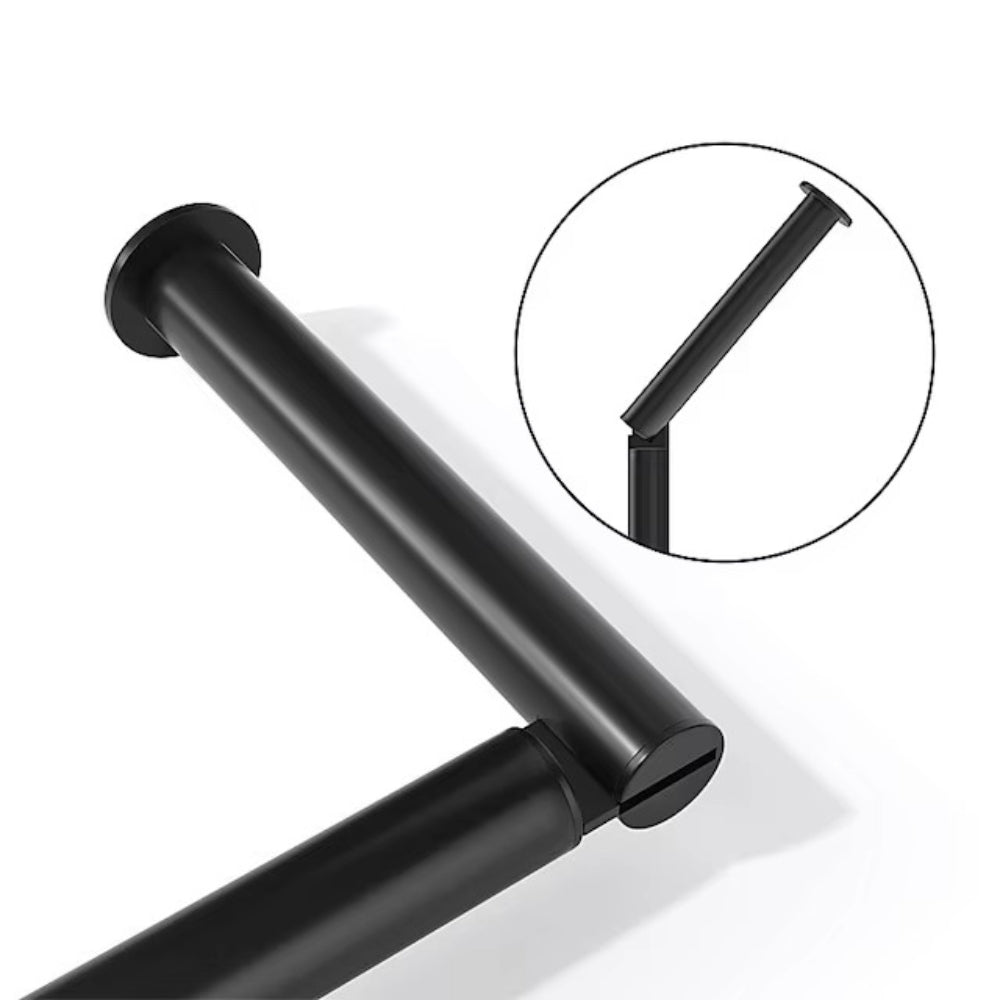 Stainless Steel Floor Mounted Toilet Paper Holder with Single Pole