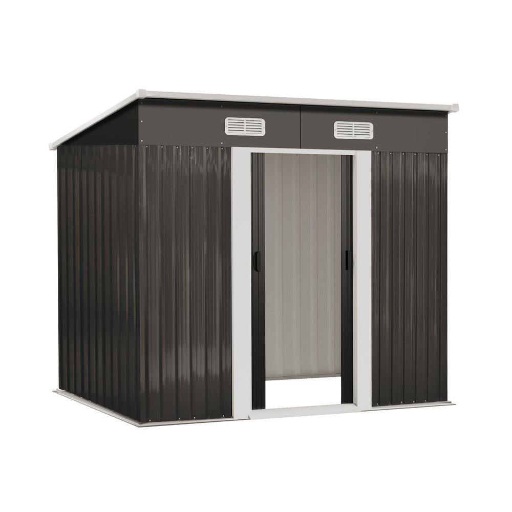 Garden Shed Workshop Cabin Metal House 1.94 by 1.21 m