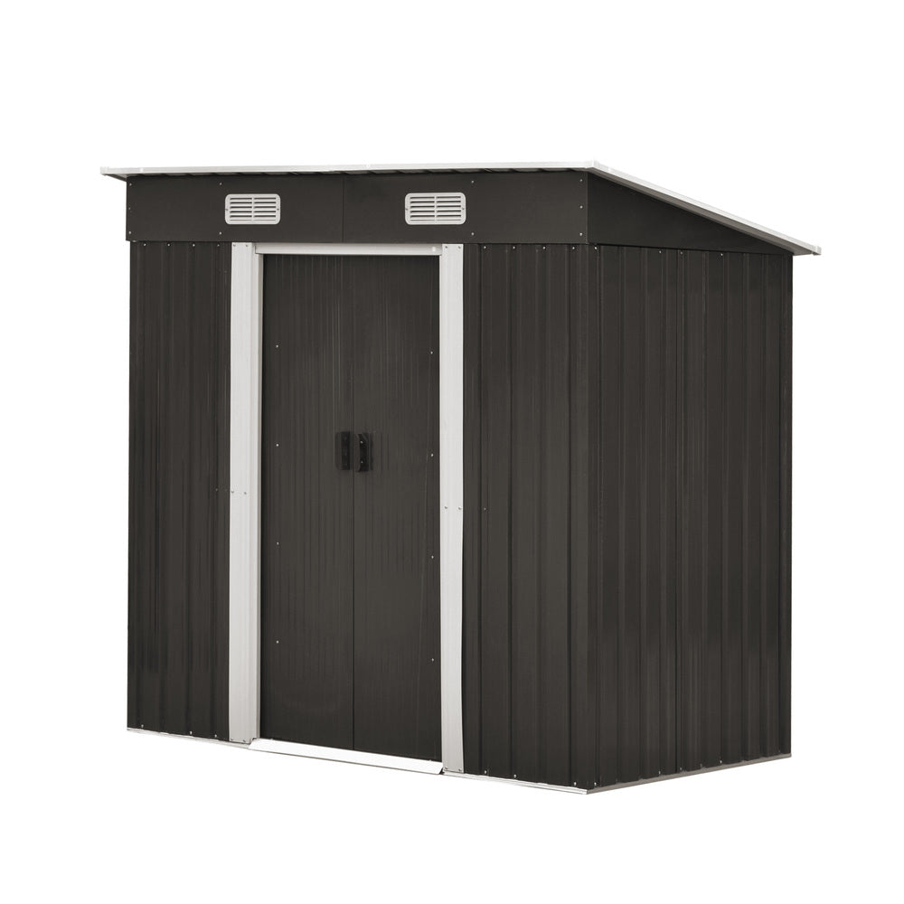 Garden Shed Workshop Cabin Metal House 1.94 by 1.21 m
