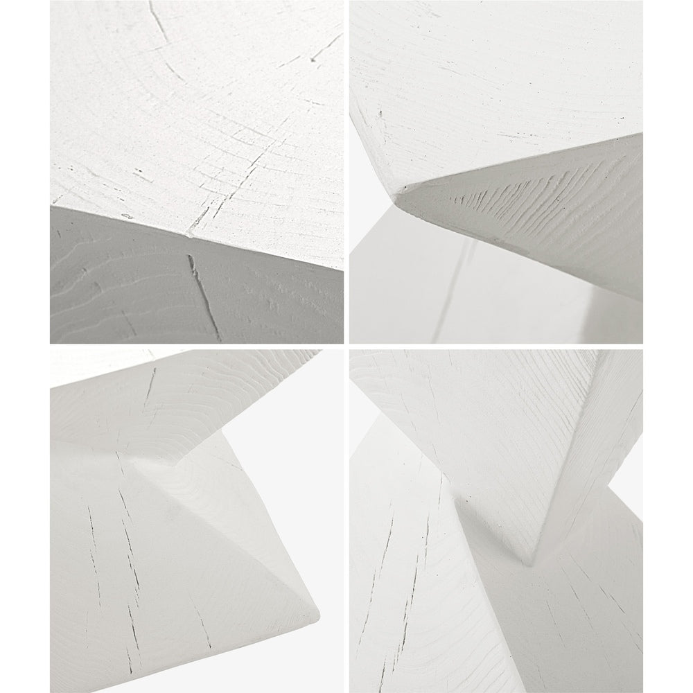 Side Table Terrazzo Concrete White