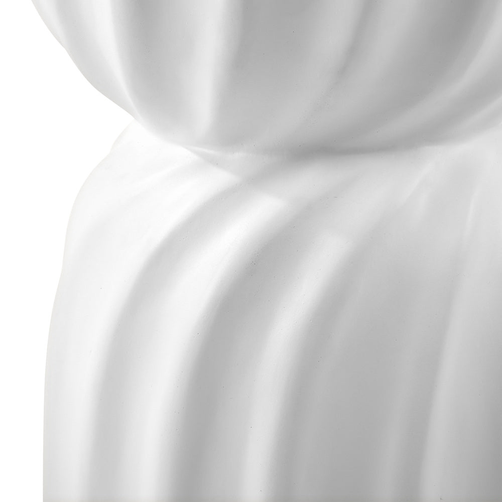 Side Table Terrazzo Hourglass Concrete Stool Stand