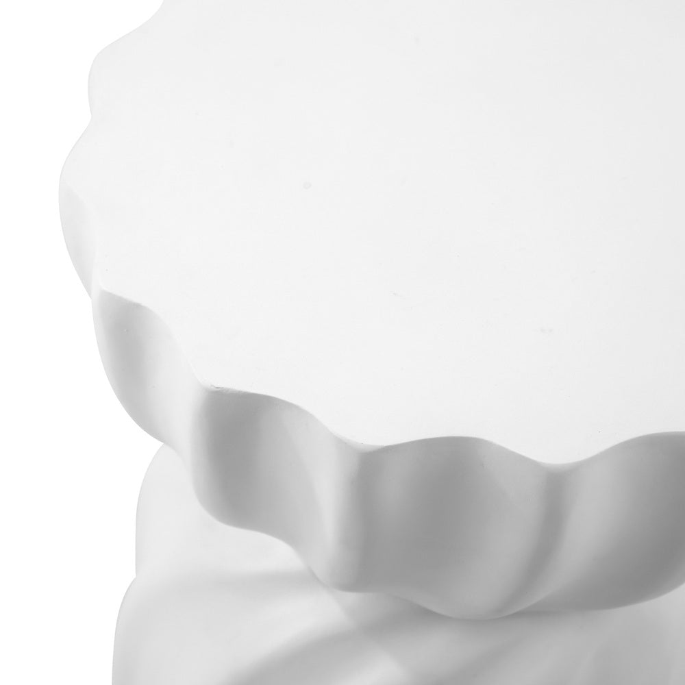 Side Table Terrazzo Hourglass Concrete Stool Stand