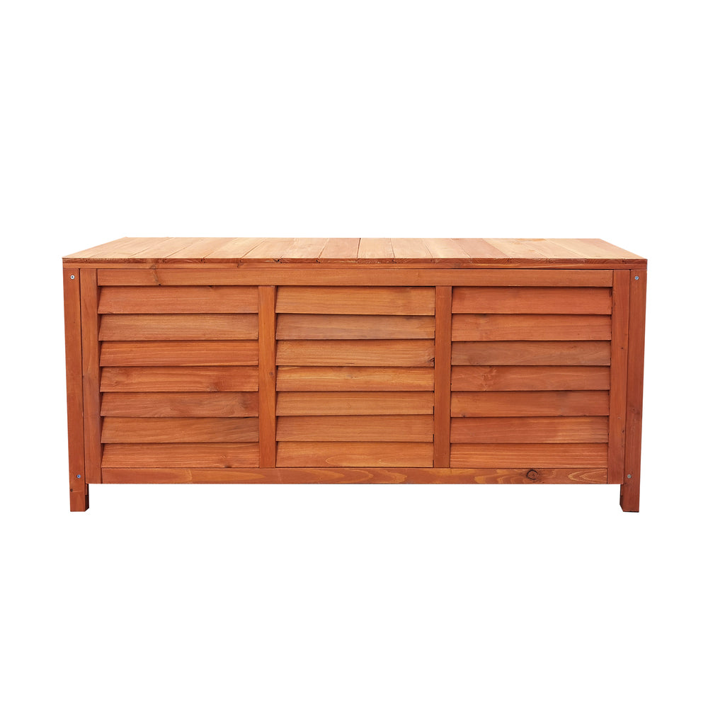 Outdoor Storage Box Wooden Garden Bench