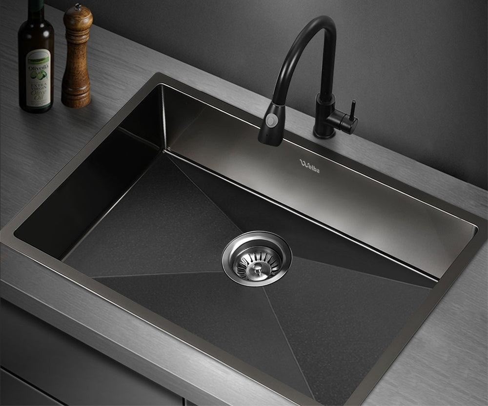 Black Stainless Steel Single Bowl Sink