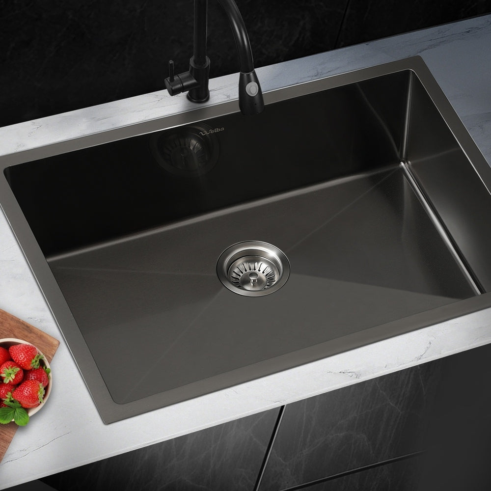 Black Stainless Steel Single Bowl Sink