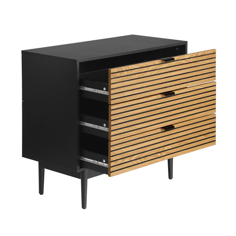 Chest of Drawers 3-Drawer Dresser Table Lowboy