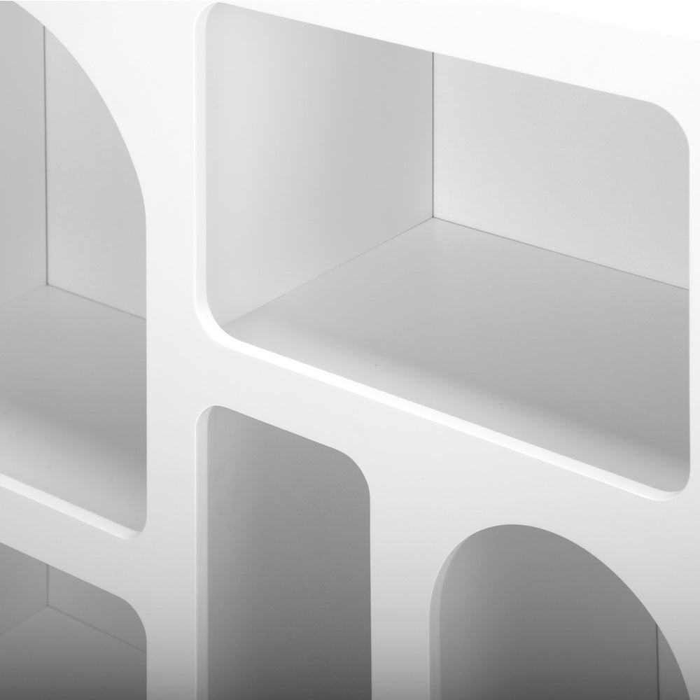 Display Cabinet with 6 Asymmetrical Shelves