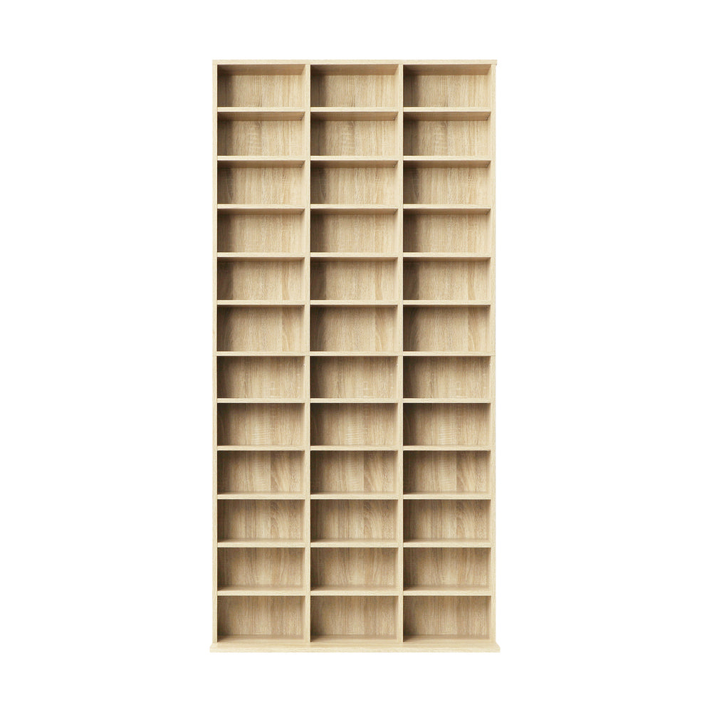 Adjustable Wooden Media Display Shelf for 1044 CD/DVD