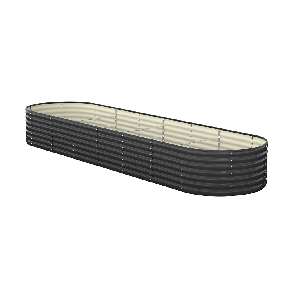 Oval Raised Garden Bed Galvanized Steel