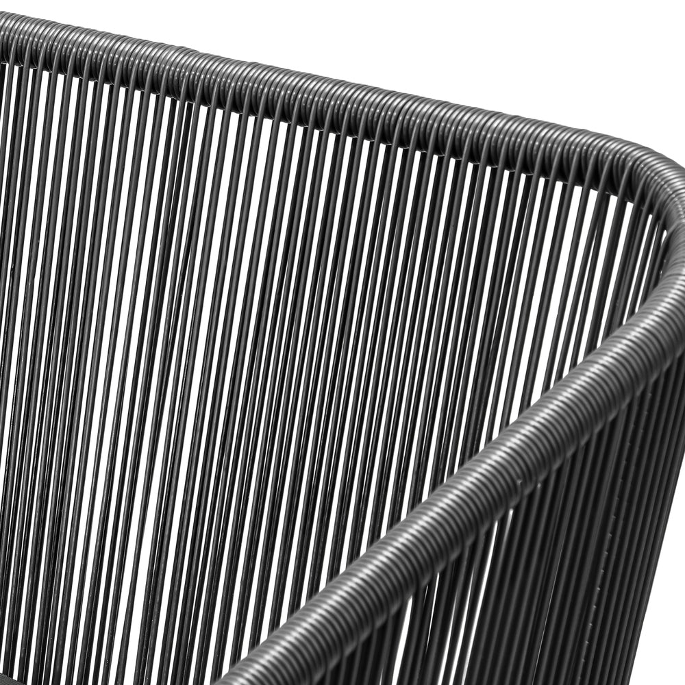 Outdoor Furniture Set with Chairs and Side Table 3pcs