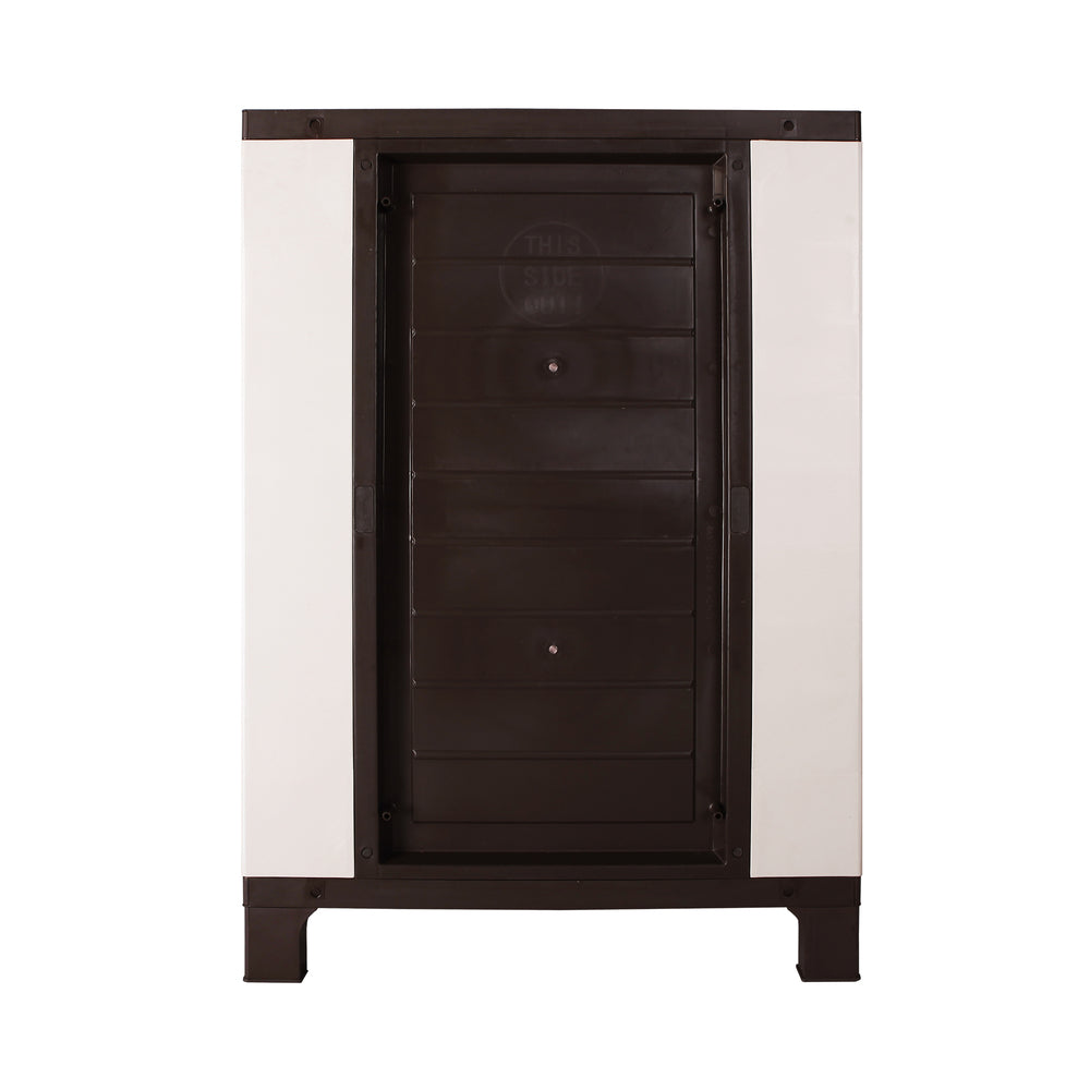 Outdoor Storage Cabinet with Removable Shelf Lockable Beige