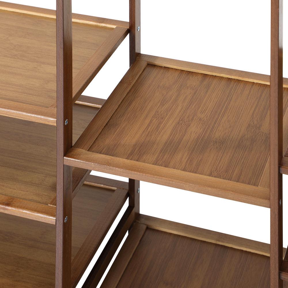 Open Wardrobe Organizer with 13 Display Shelves