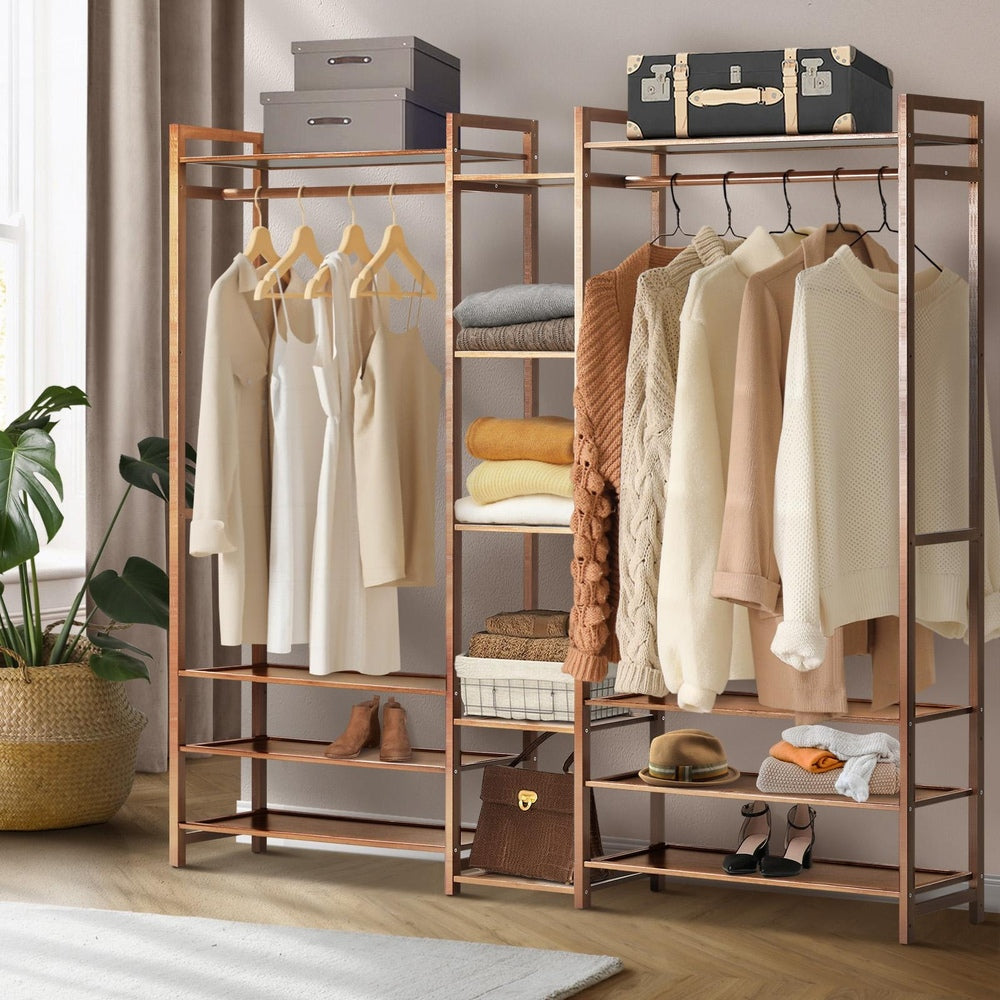 Open Wardrobe Organizer with 13 Display Shelves