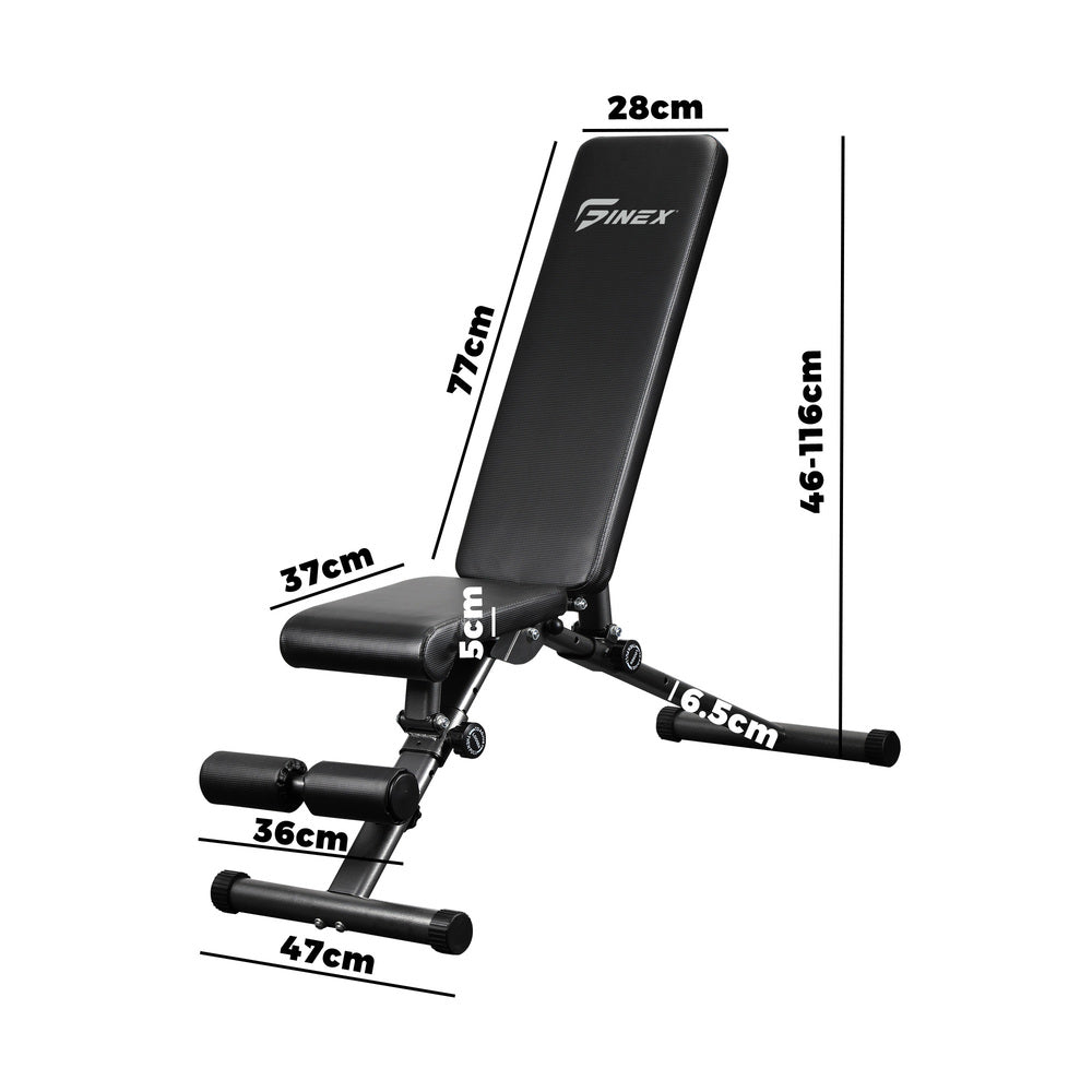 FID Dumbbell Weight Bench Flat Incline Decline Adjustable