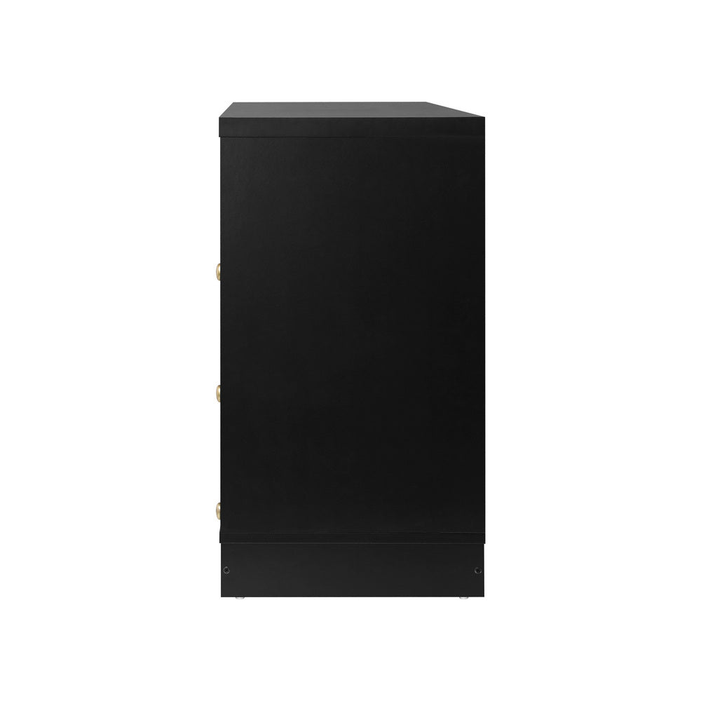 6 Drawer Chest of Drawers Black