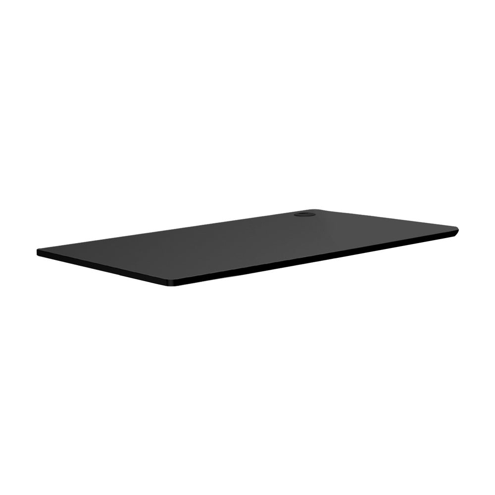 Standing Desk Tabletop with Drilled Hole Black 120x60cm