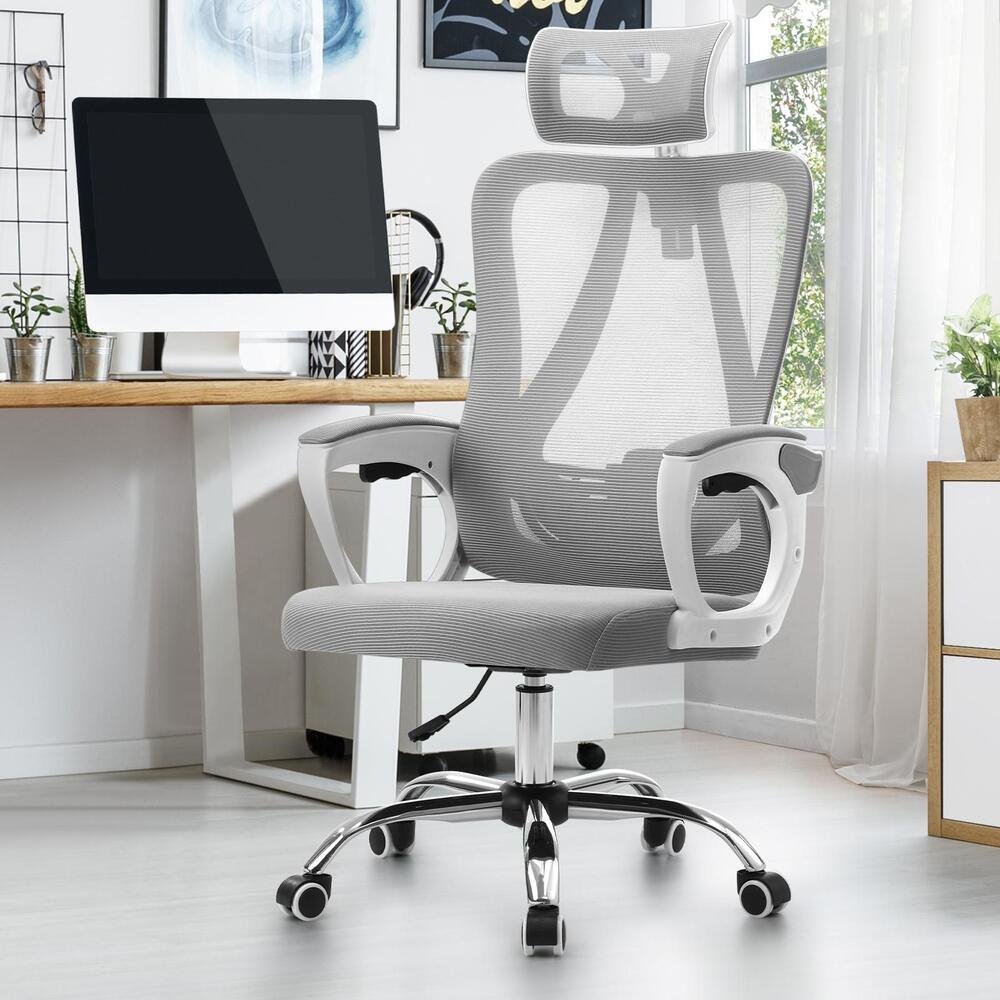 Ergonomic Office Chair with Lumbar Support Grey