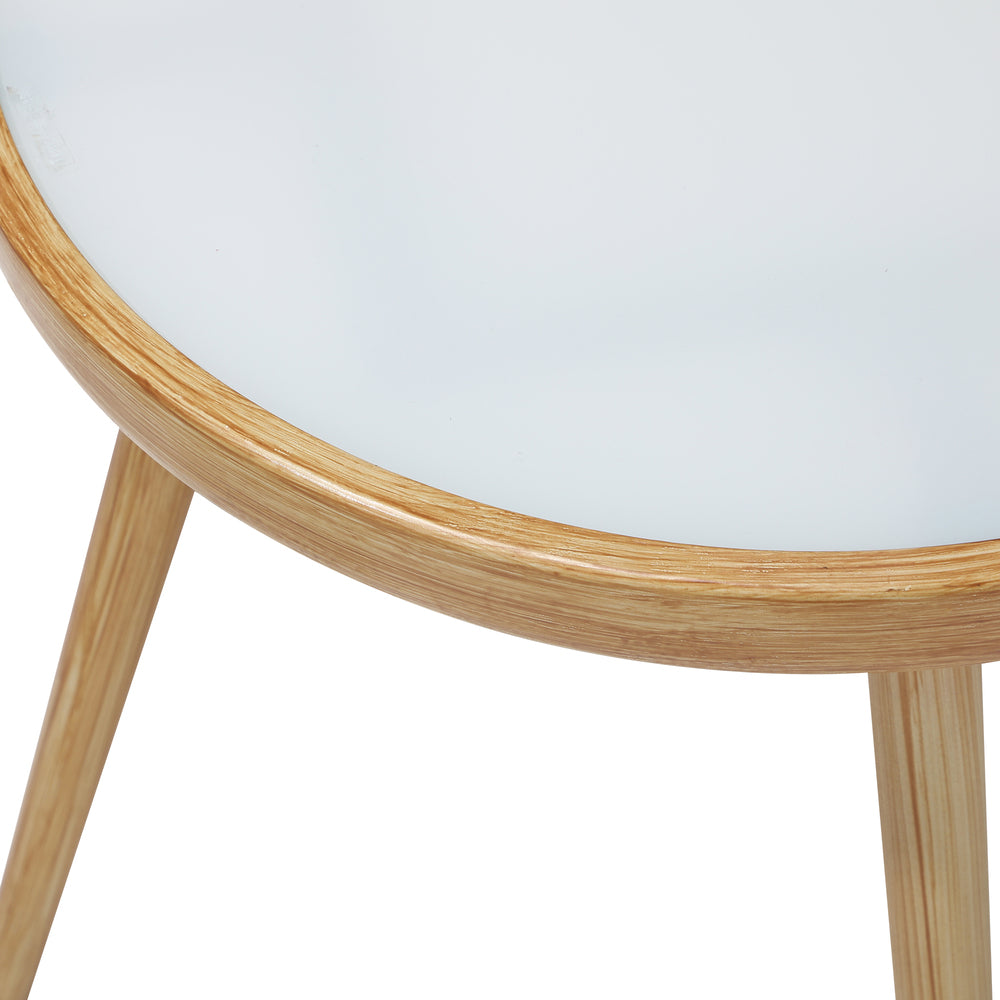 3 pcs Outdoor Table and Chairs Set with Rope Beige