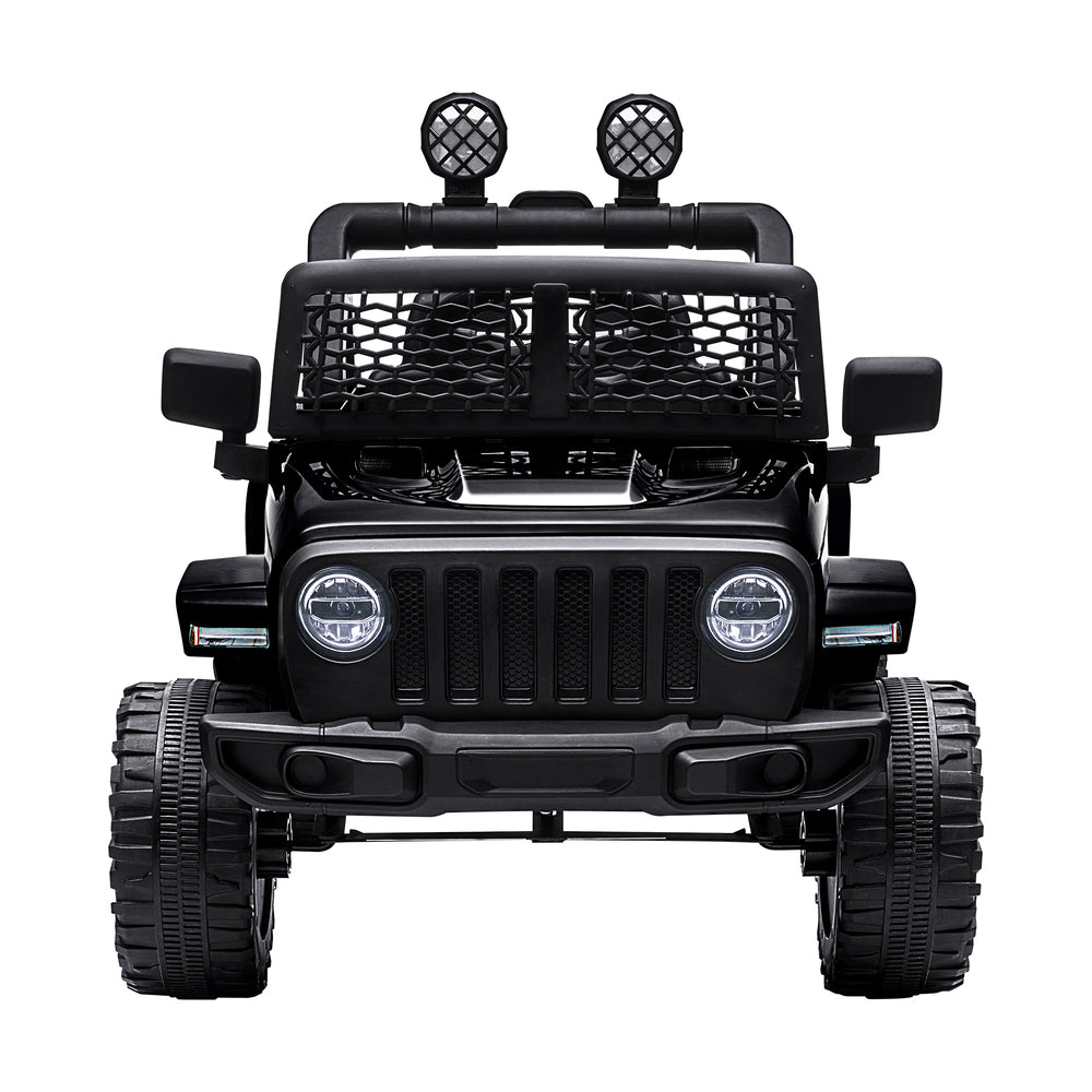 Kids Ride-On Car with Twin Motors and Remote Black