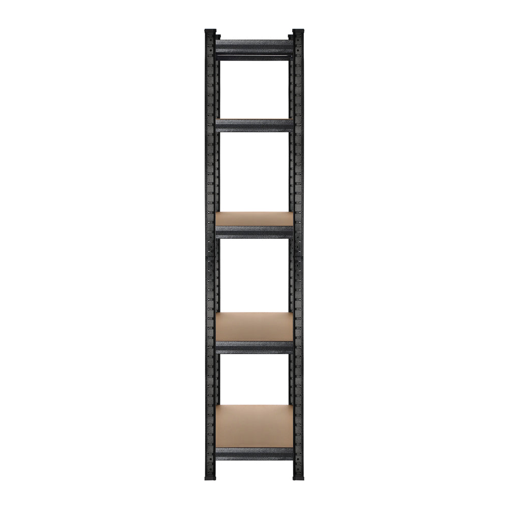 2pcs Warehouse Storage Racks 1.8m Black