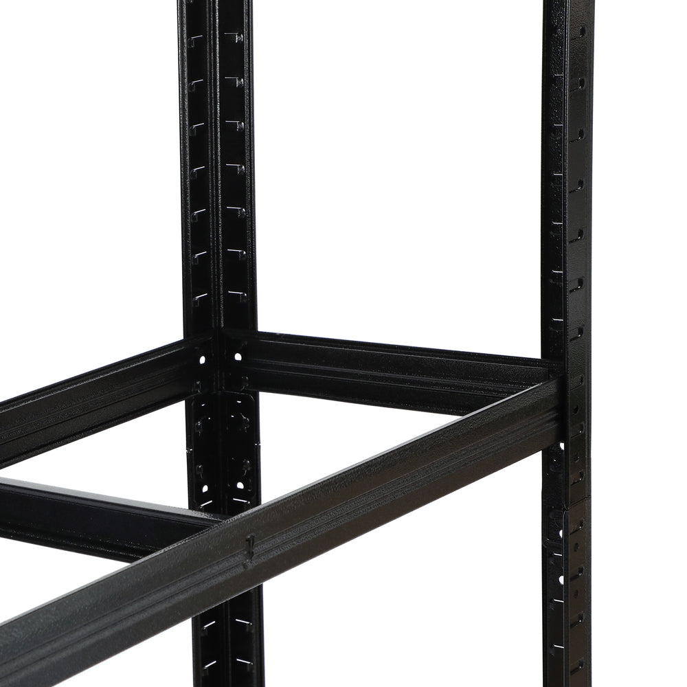 2pcs Warehouse Storage Racks 1.8m Black