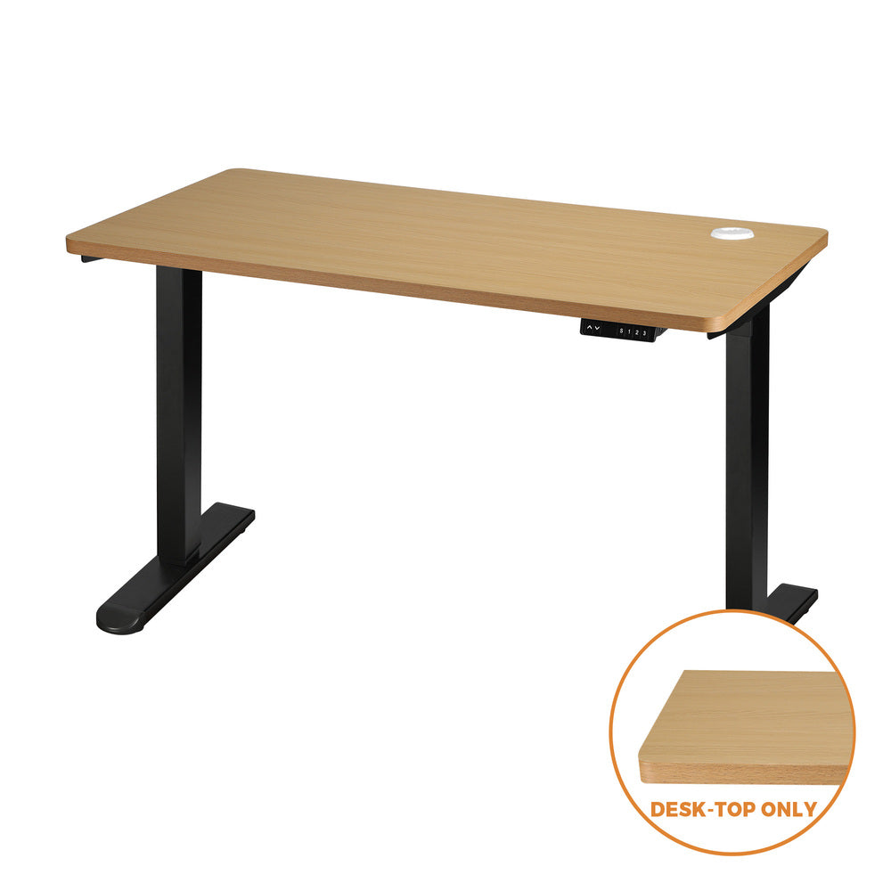 Oak Standing Desk Top with Drilled Hole 140x70cm