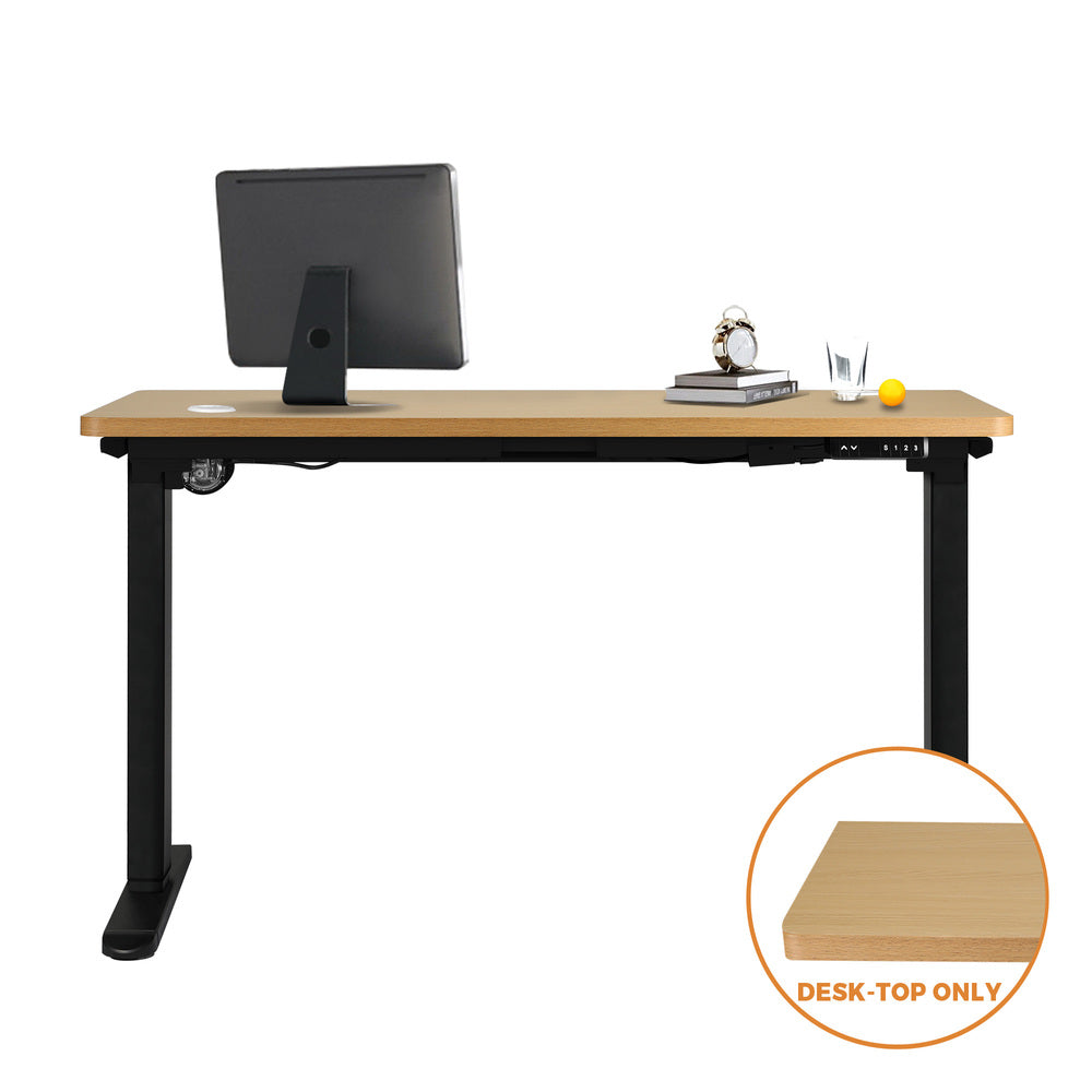 Oak Standing Desk Top with Drilled Hole 140x70cm