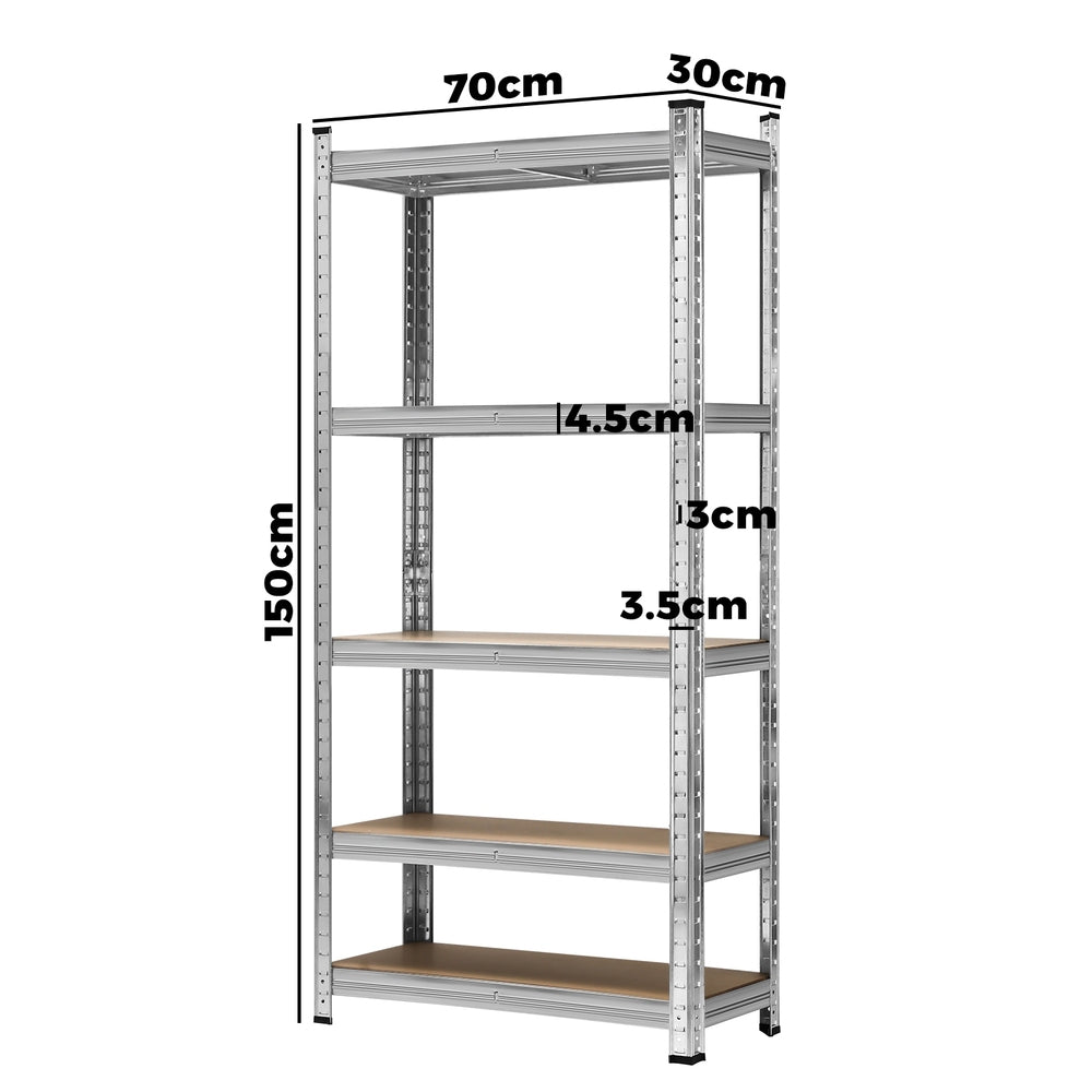 1.5m Warehouse Storage Racks Set of 3