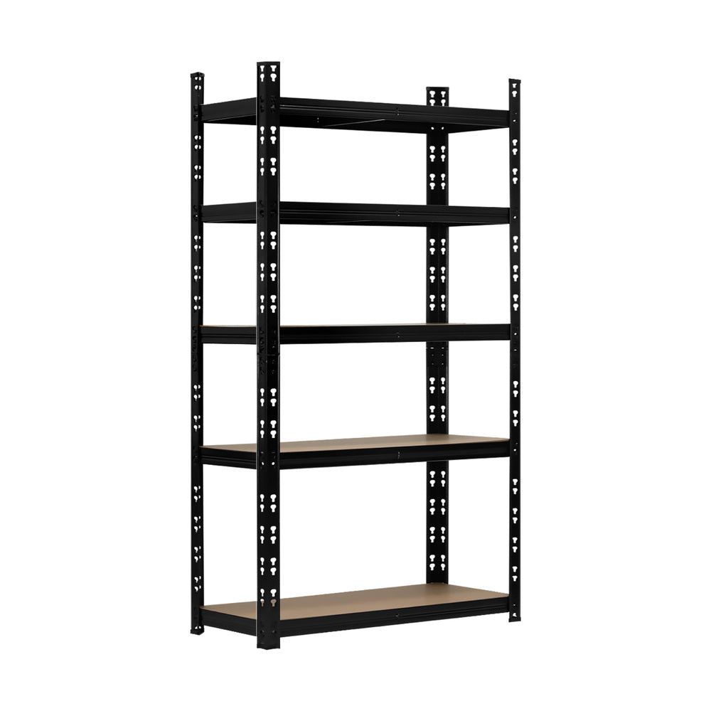 Black Warehouse Storage Shelf with Steel Frame 1.8cm