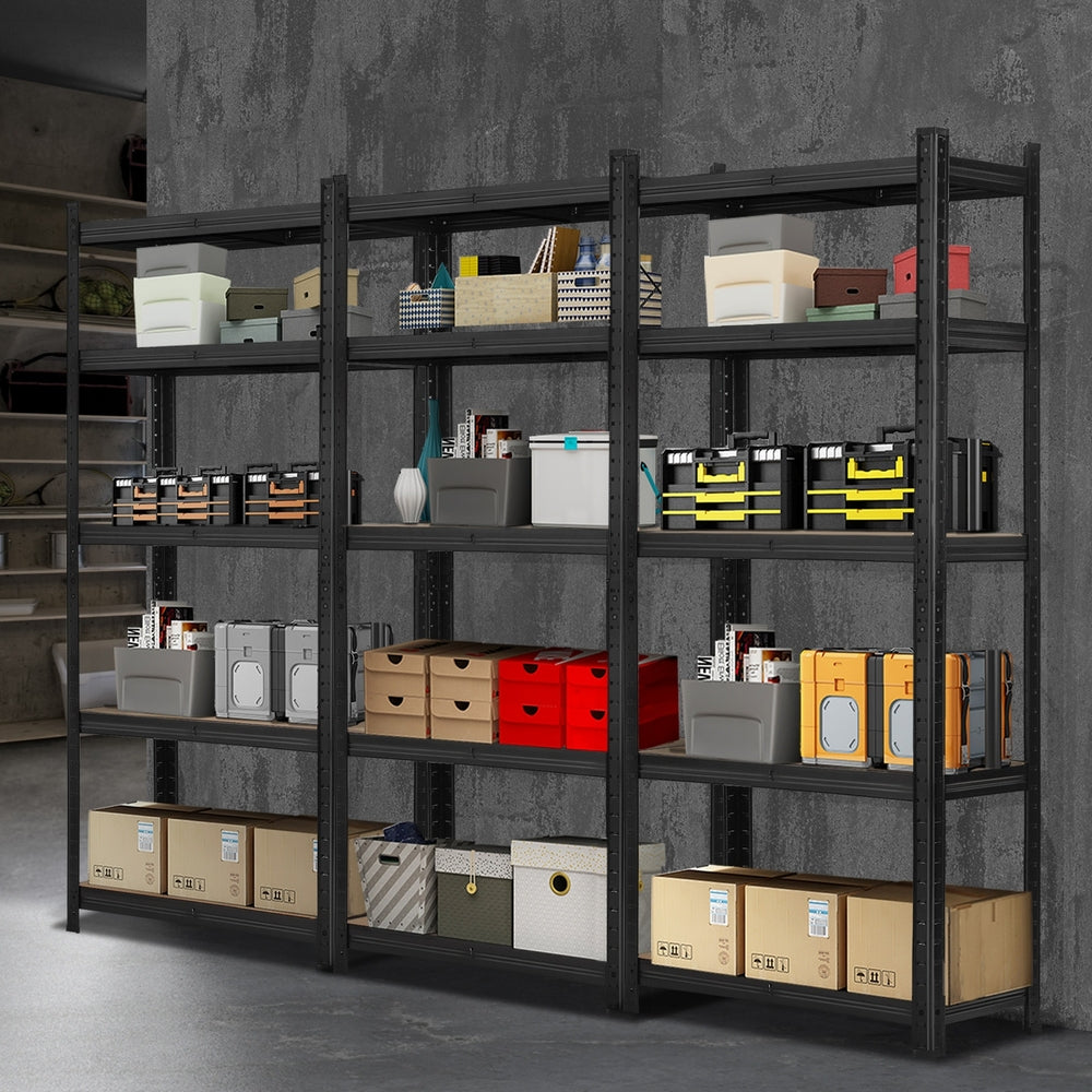 3pcs 5-Tier Warehouse Storage Rack 1.5m