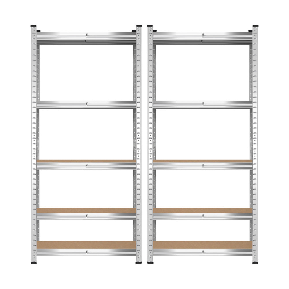 2pcs Warehouse Storage Rack Steel Pallet 1.5m
