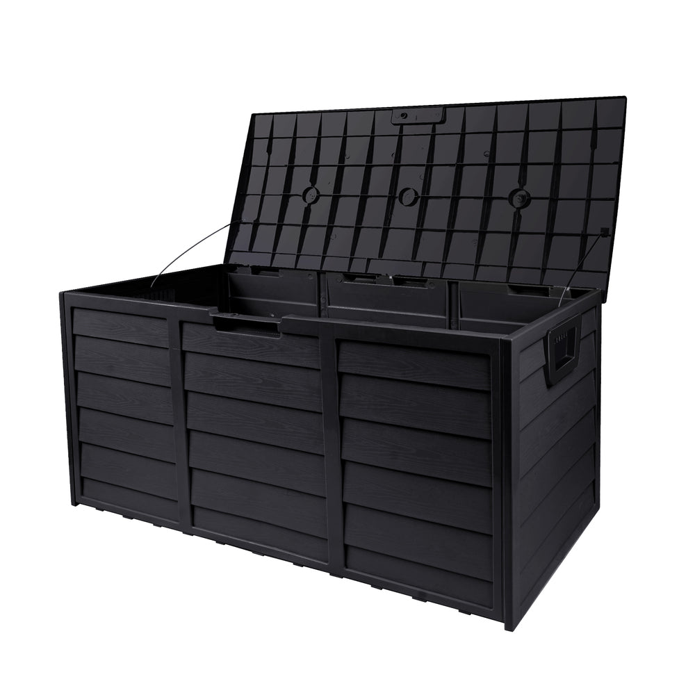 Lockable Outdoor Storage Box 290L Black