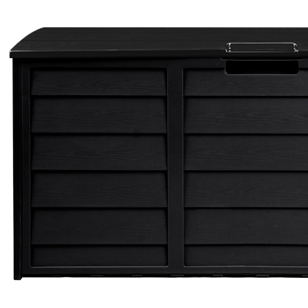 Lockable Outdoor Storage Box 290L Black