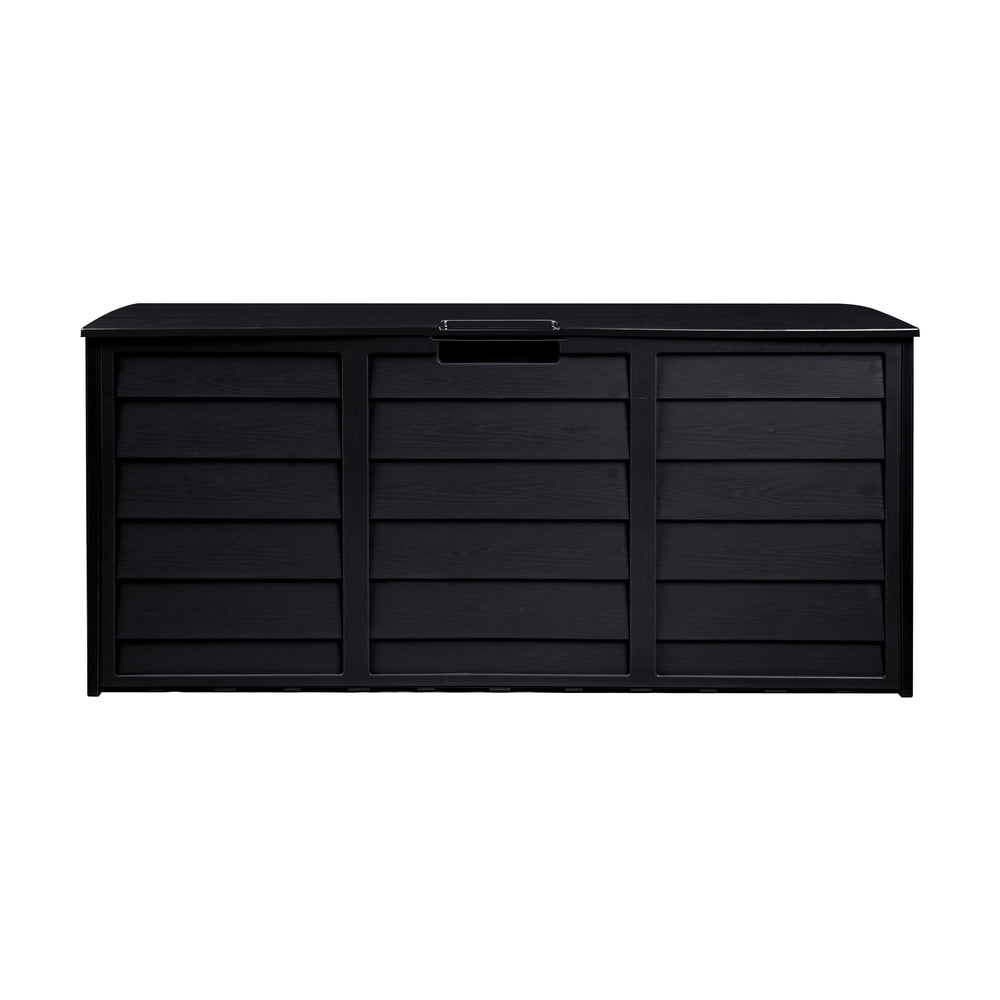Lockable Outdoor Storage Box 290L Black