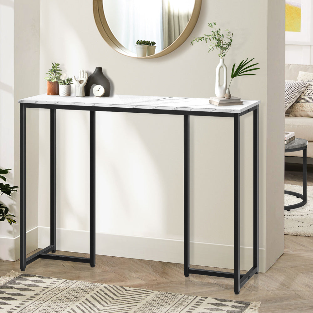 Console Table with Metal Frame