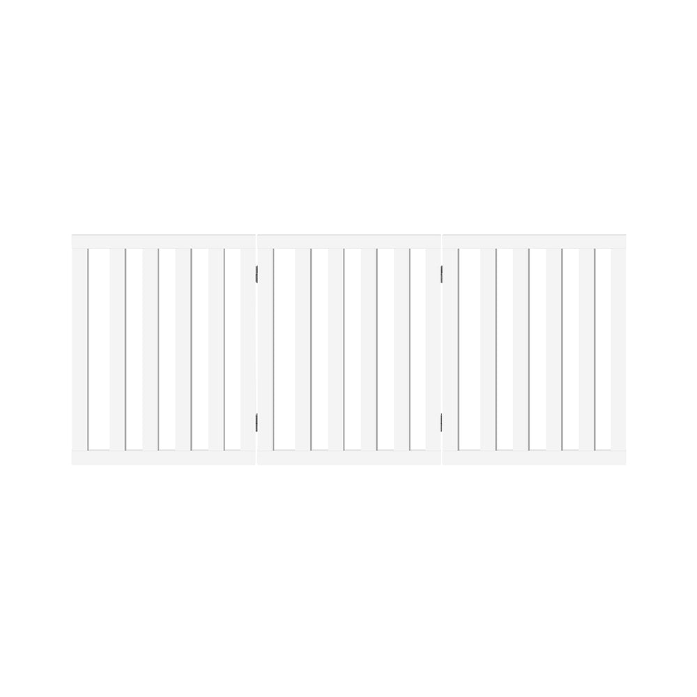 Wooden Dog Fence Pet Gate 3 Panels