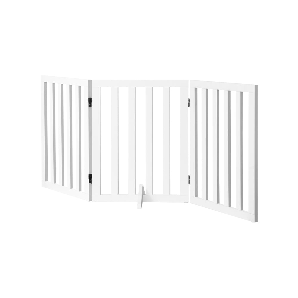 Wooden Dog Fence Pet Gate 3 Panels