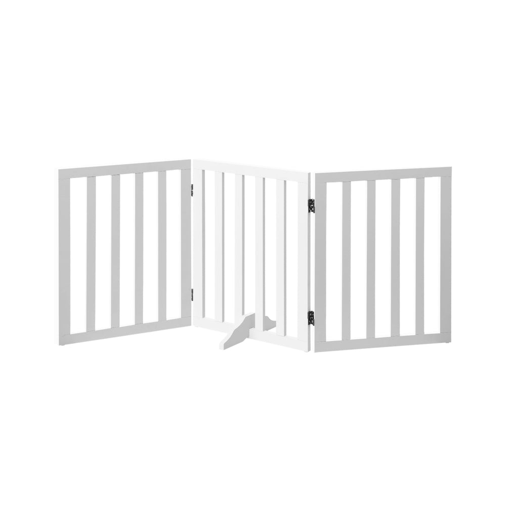 Wooden Dog Fence Pet Gate 3 Panels