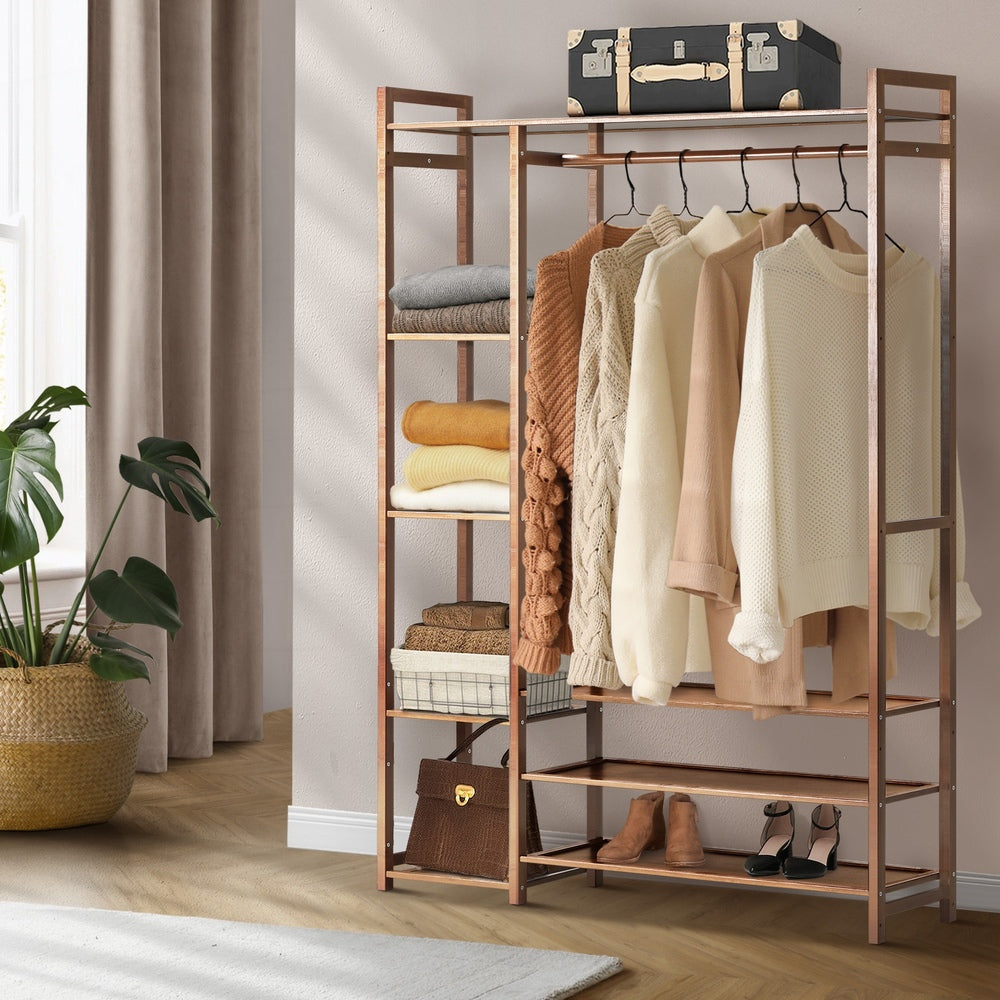 Open Wardrobe with Eight Display Shelves