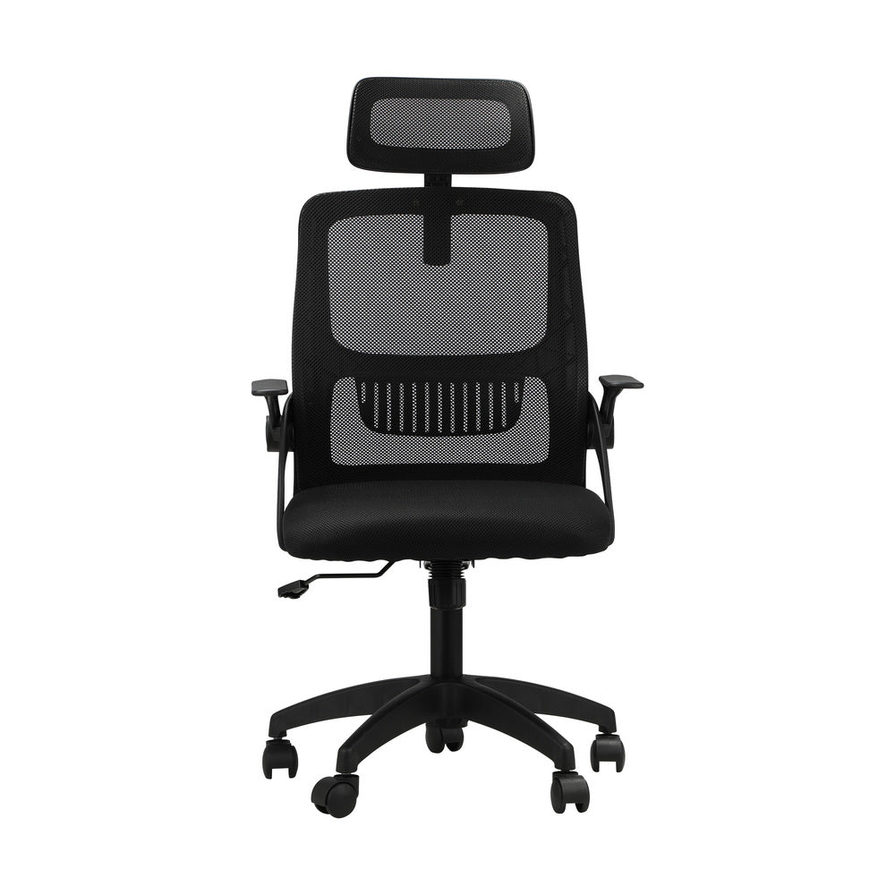 Office Chair Black Mesh Headrest and Backrest