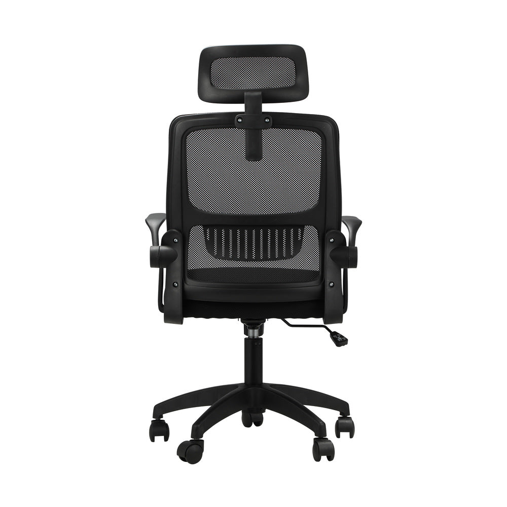 Office Chair Black Mesh Headrest and Backrest