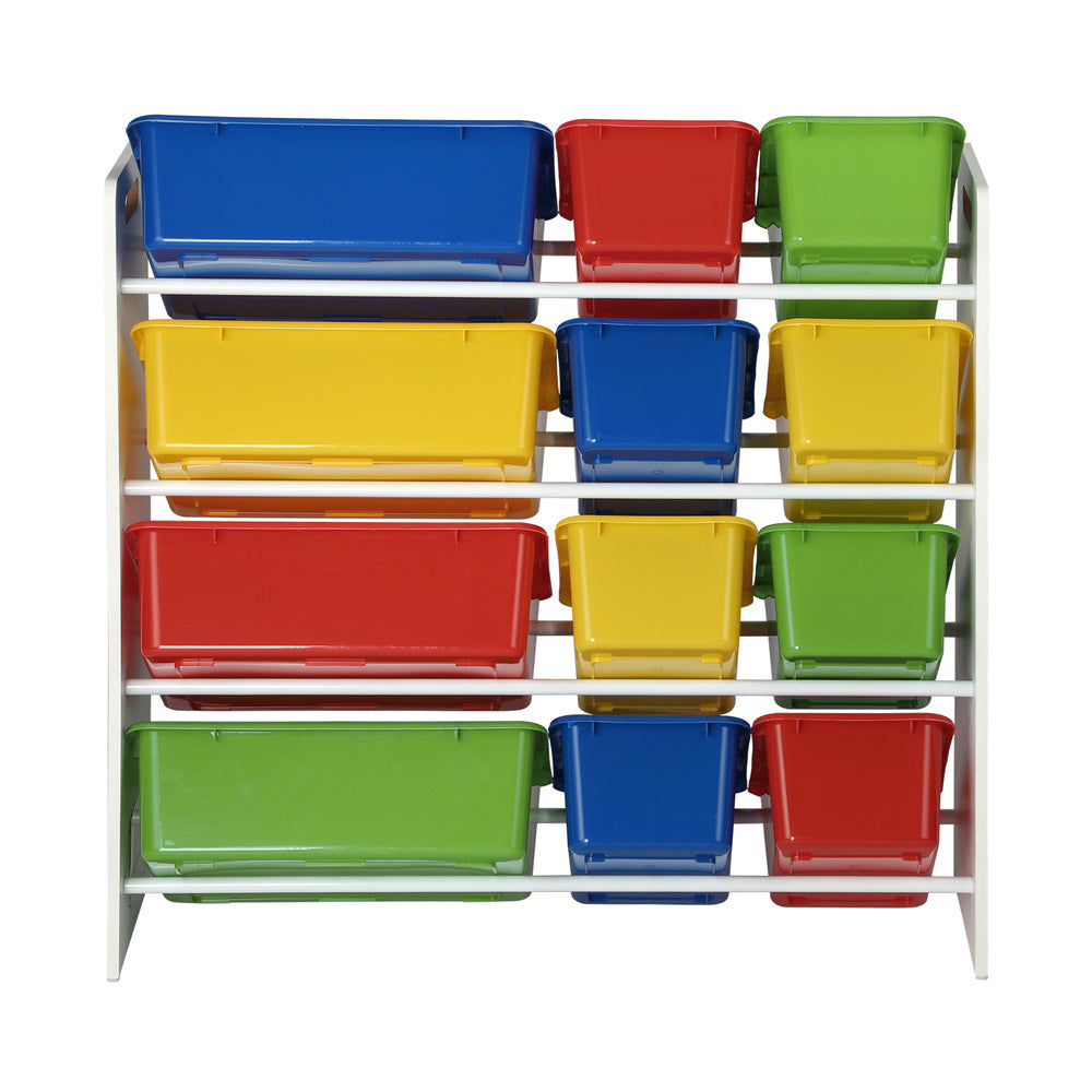 Kids Toy Box Organizer with 12 Bins