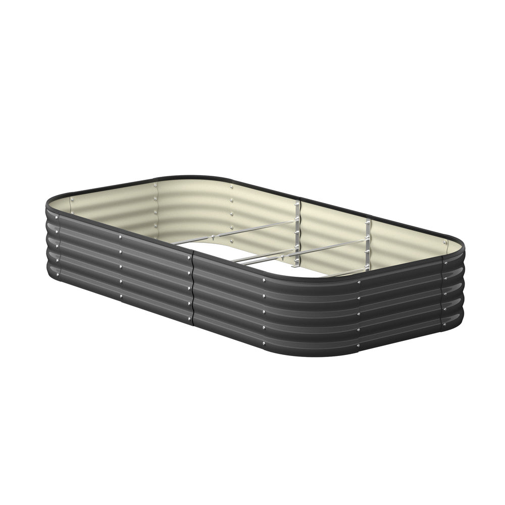 9 in 1 Raised Garden Bed Oval Galvanized Steel